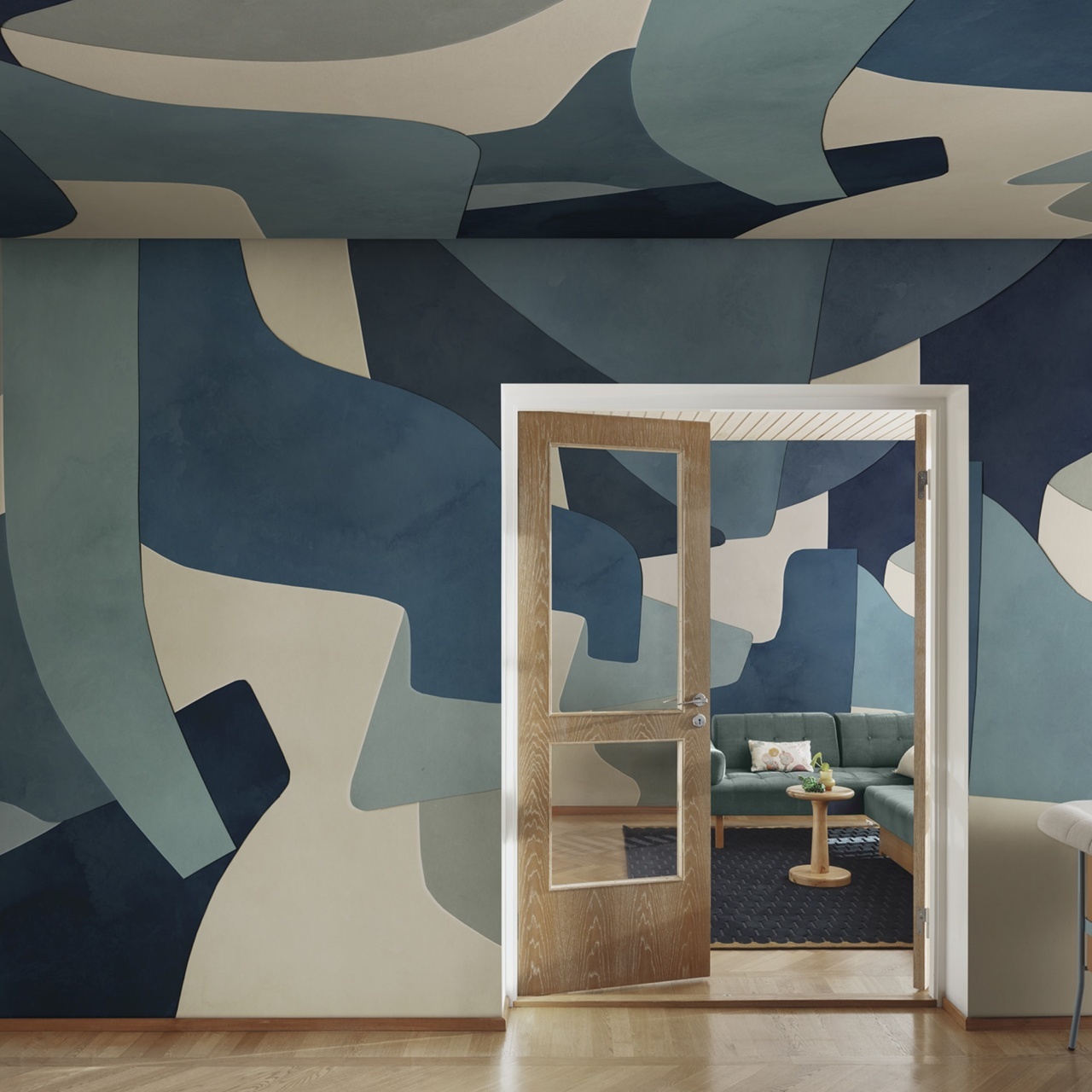 Fototapet, Serene Layers, Blue, Rebel Walls - 3