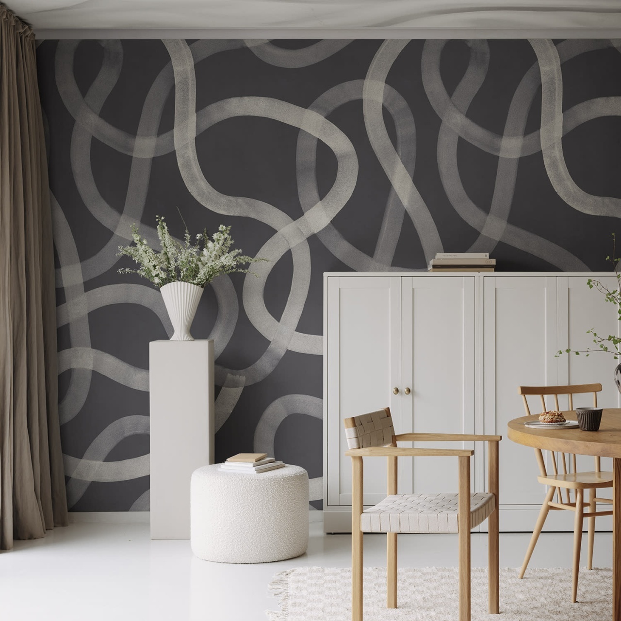 Fototapet, Serpentine, Graphite, Rebel Walls - 3