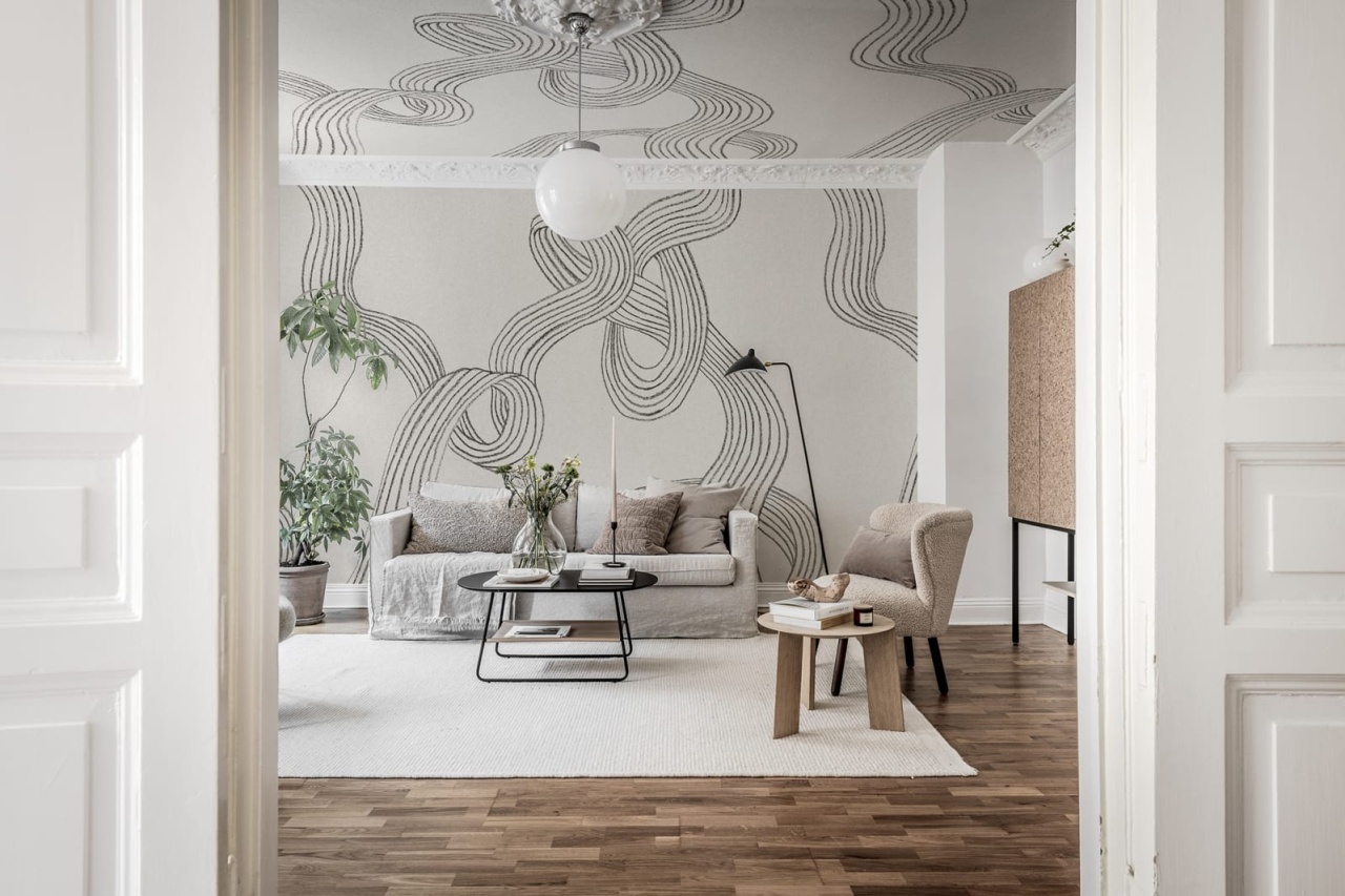 Fototapet, Stripes, Graphite, Rebel Walls