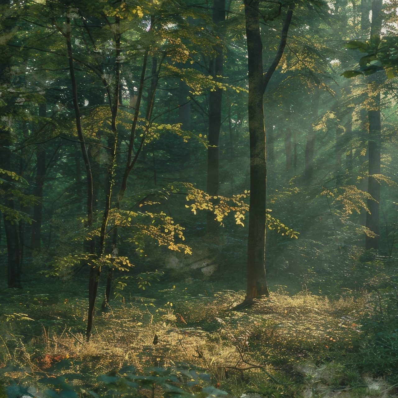 Fototapet, Sunrise Forest, Dawn, Rebel Walls - 2