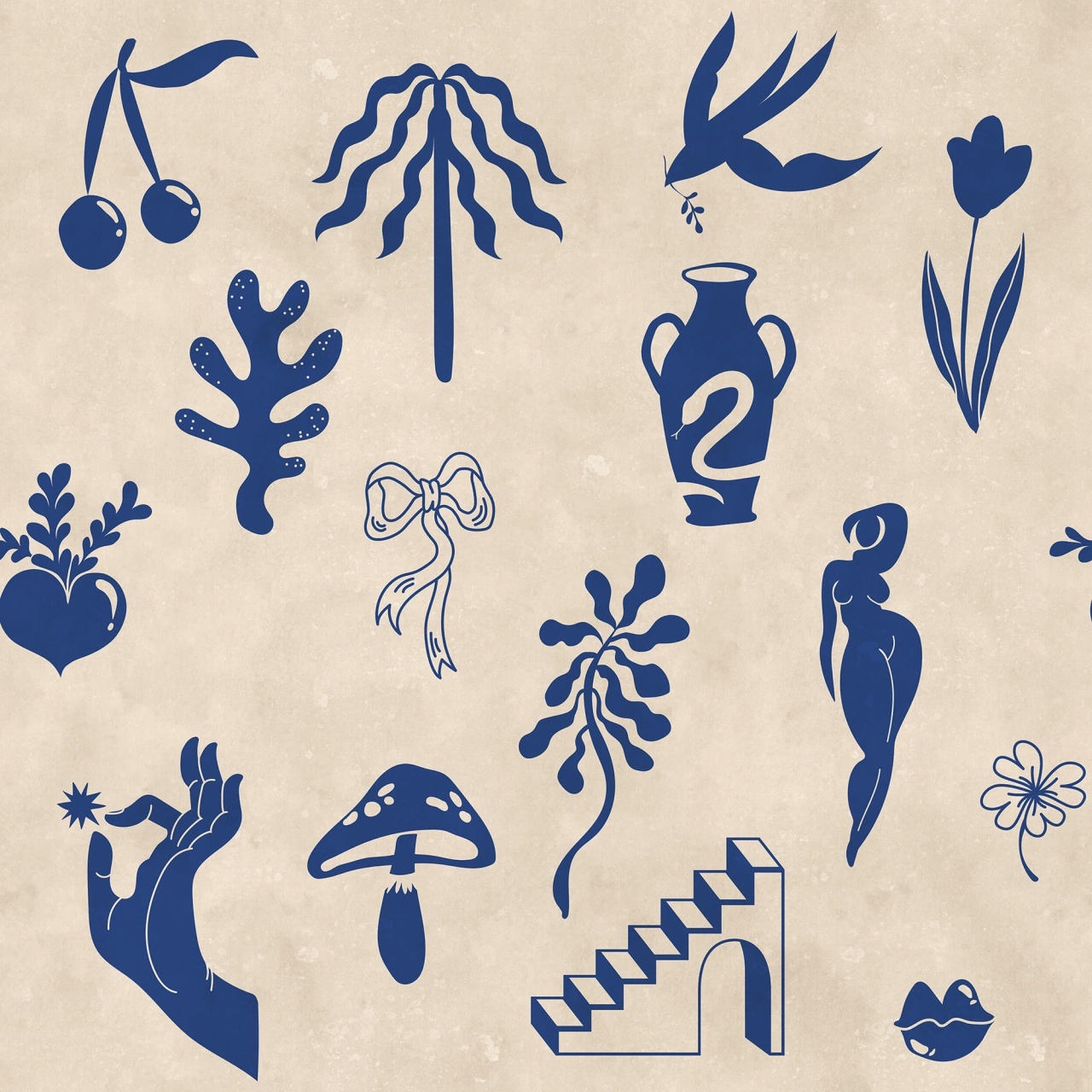 Fototapet, Symbolic Tales, Blue, Rebel Walls - 2