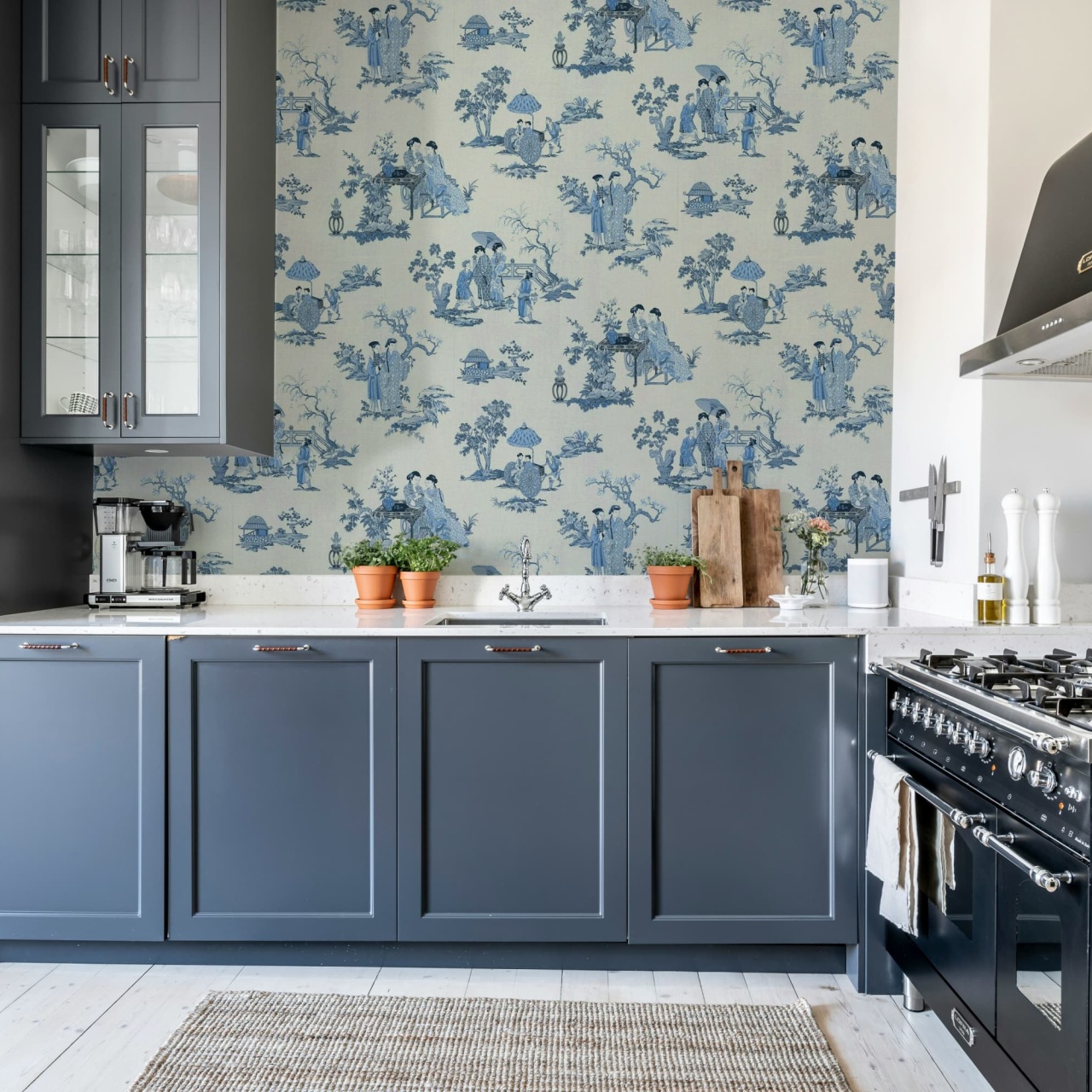 Fototapet, Toile Conversation, Blue, Rebel Walls - 3