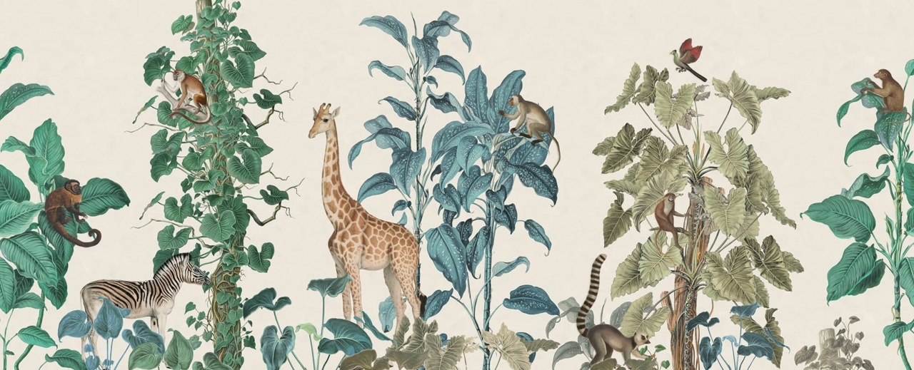Fototapet, Wildlife Stroll, Multi, Rebel Walls - 2