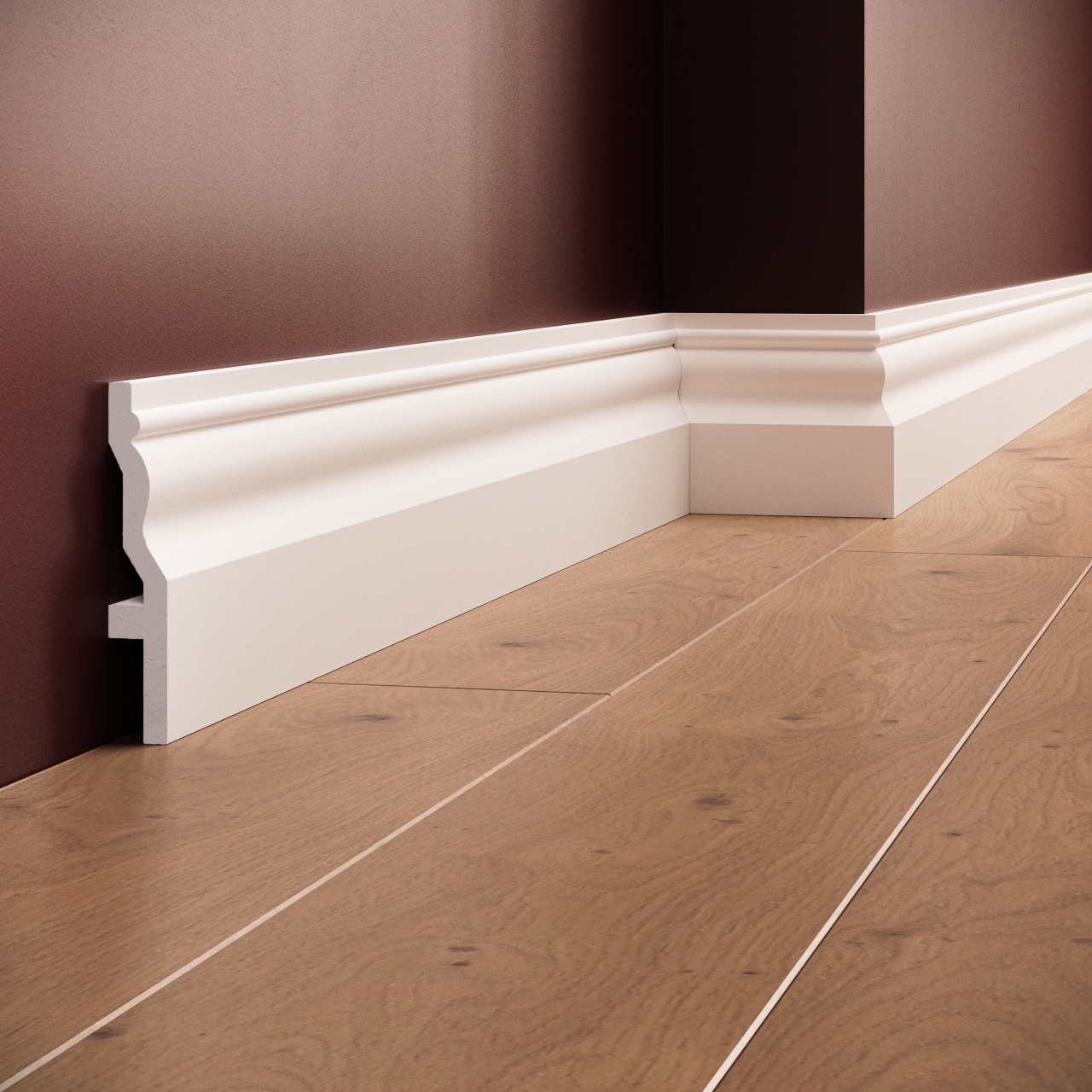 Plinta decorativa S19 - 11x1.9x200 cm