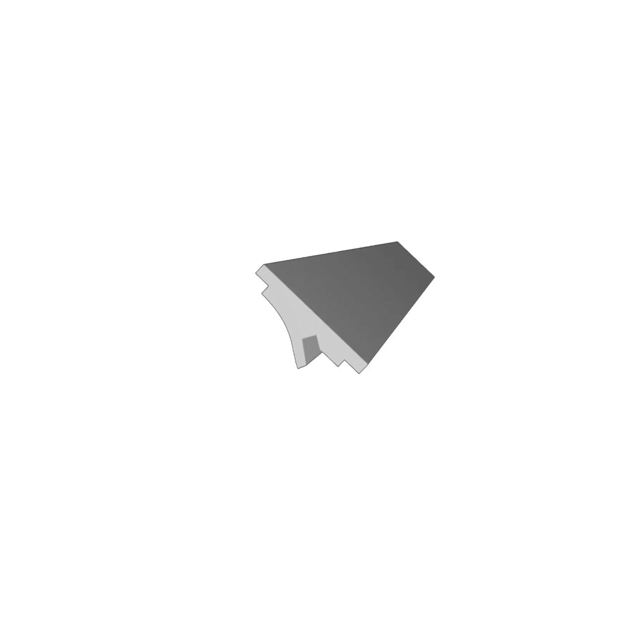 Profil pentru banda LED din polistiren extrudat acoperit cu rasina minerala KD402 - 15x5.5x115 cm - 2 | YEO