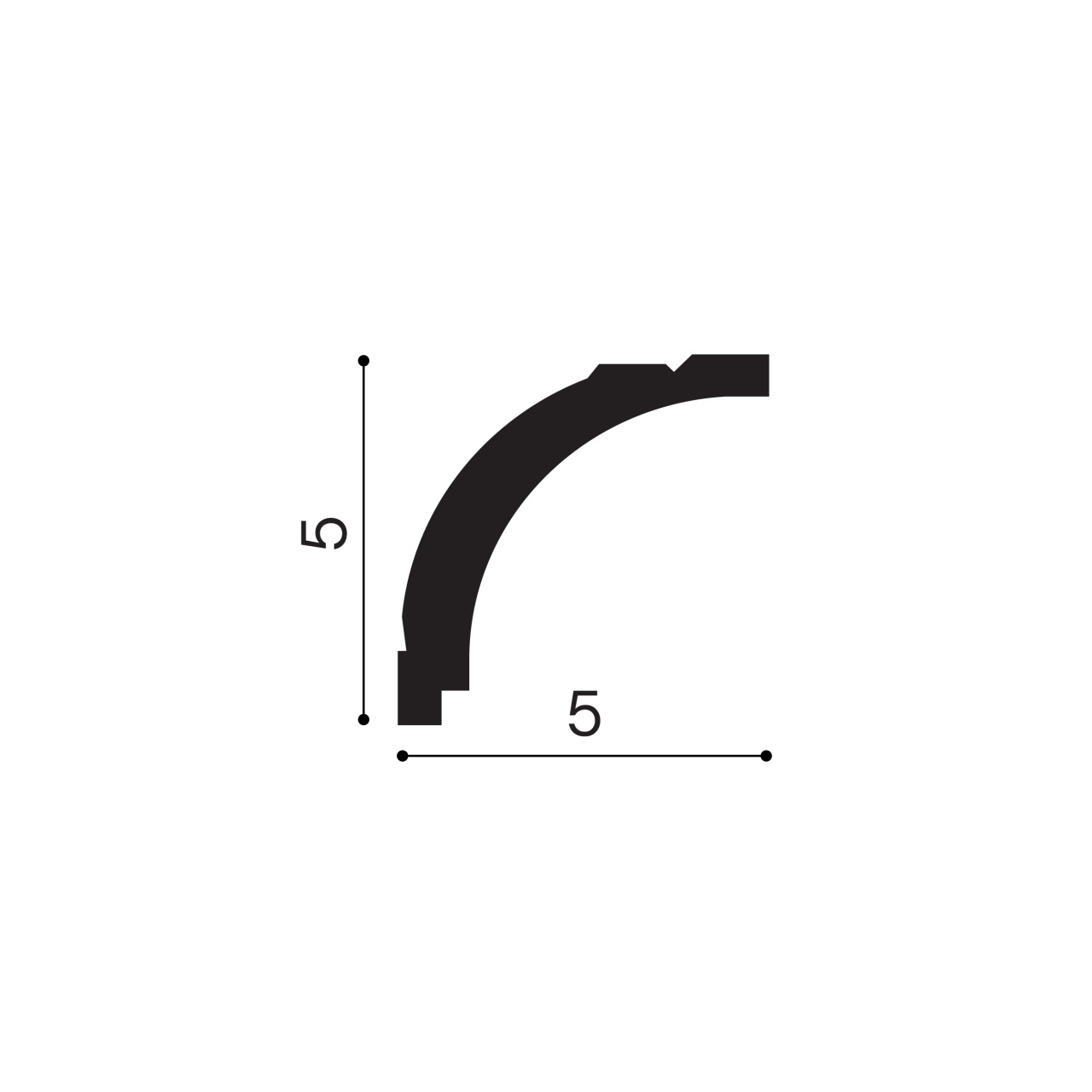 Scafa polimer rigid, Manavi, C4 - 5x5x200 cm — imaginea 2