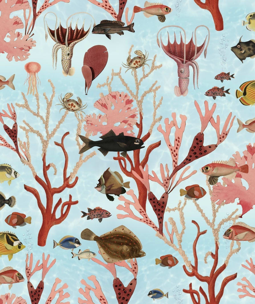 Tapet Aquarium, Mint, Rebel Walls - 2