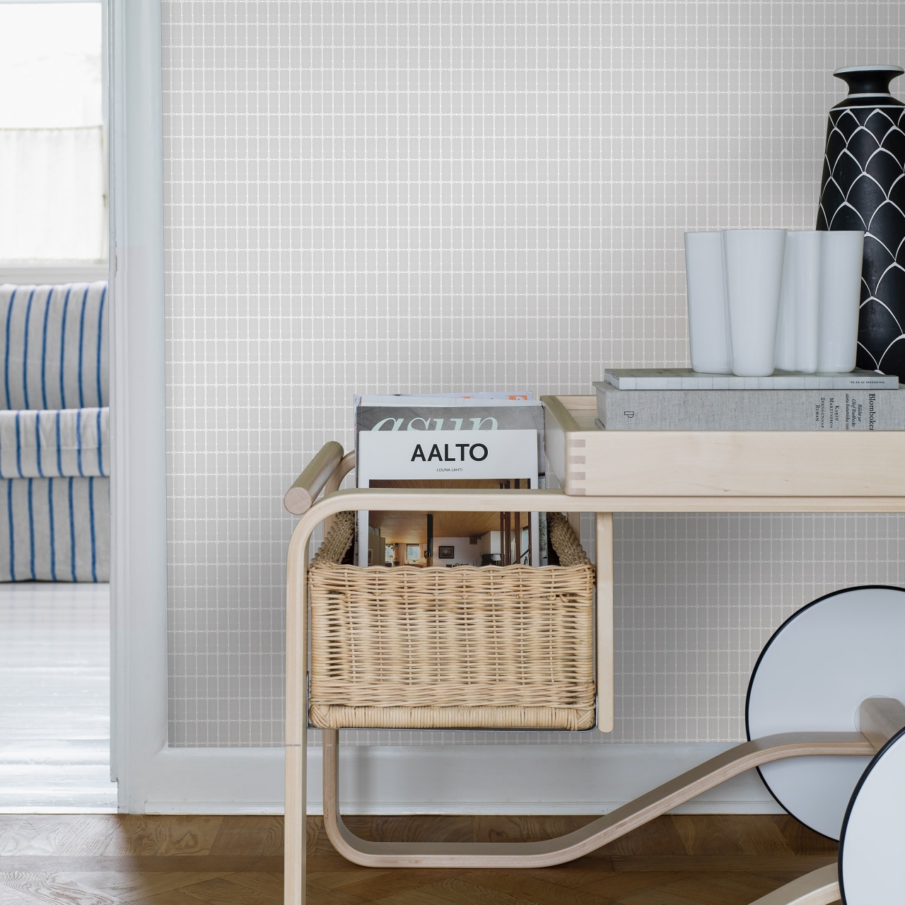 Tapet lavabil, Alvar Aalto M.I.T 1966, 5.3mp / rola - 5