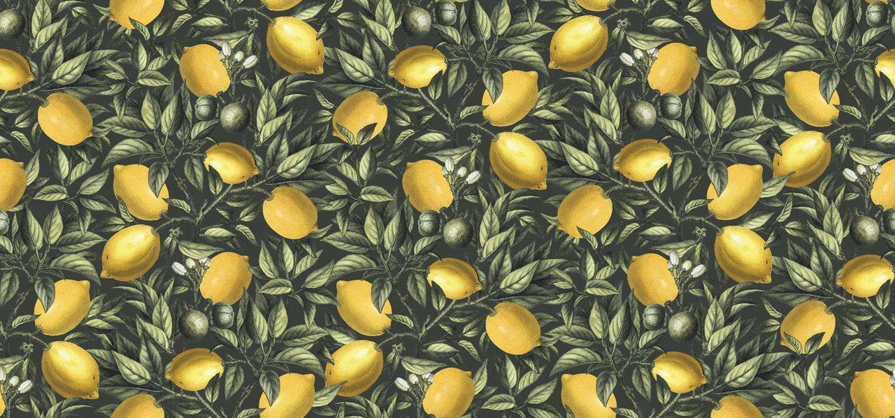 Tapet Lemon Tree, Dark Green, Rebel Walls - 1 | YEO