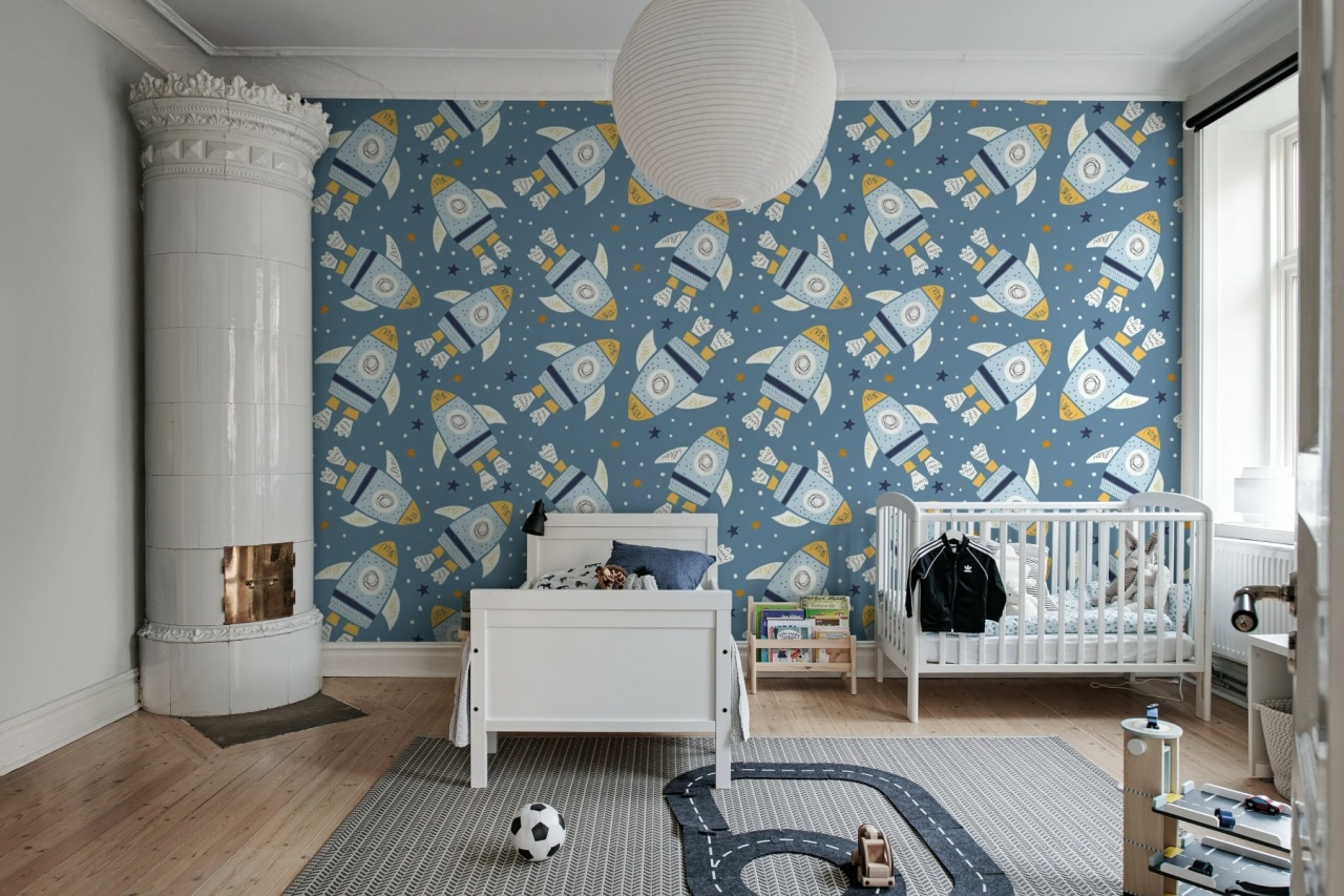 Tapet Rockets, Blue, Rebel Walls - 2 | YEO