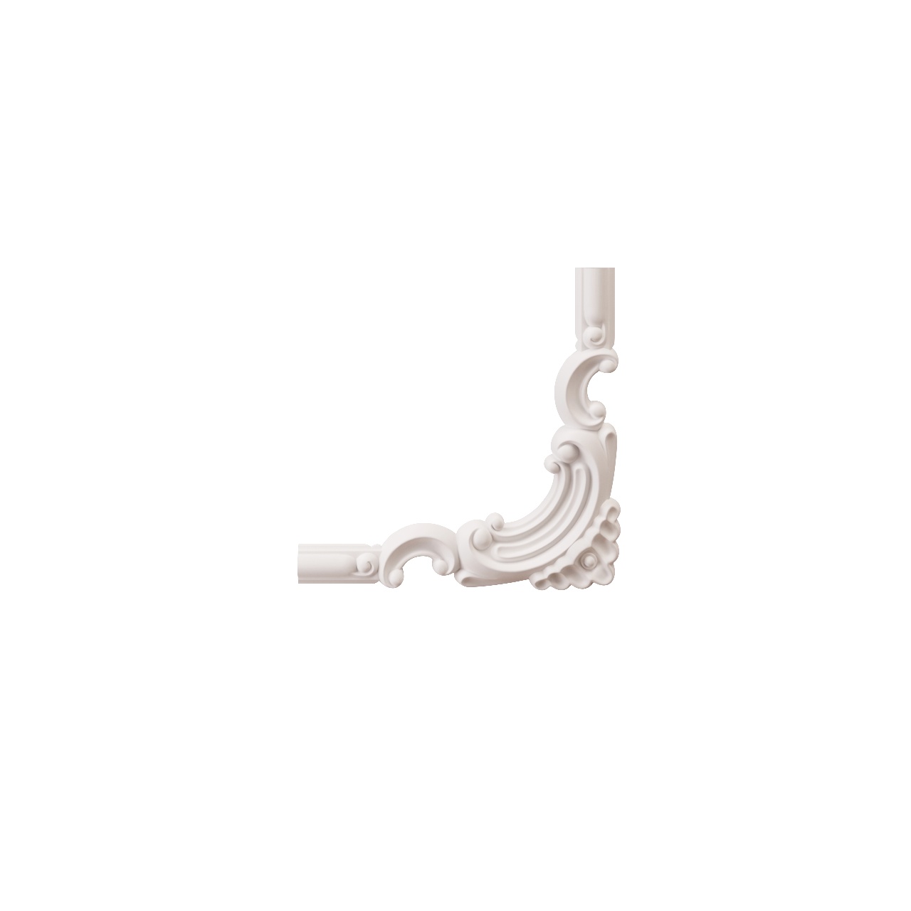Chenar decorativ din poliuretan B21-2 - 19.5x19.5x1.2 cm