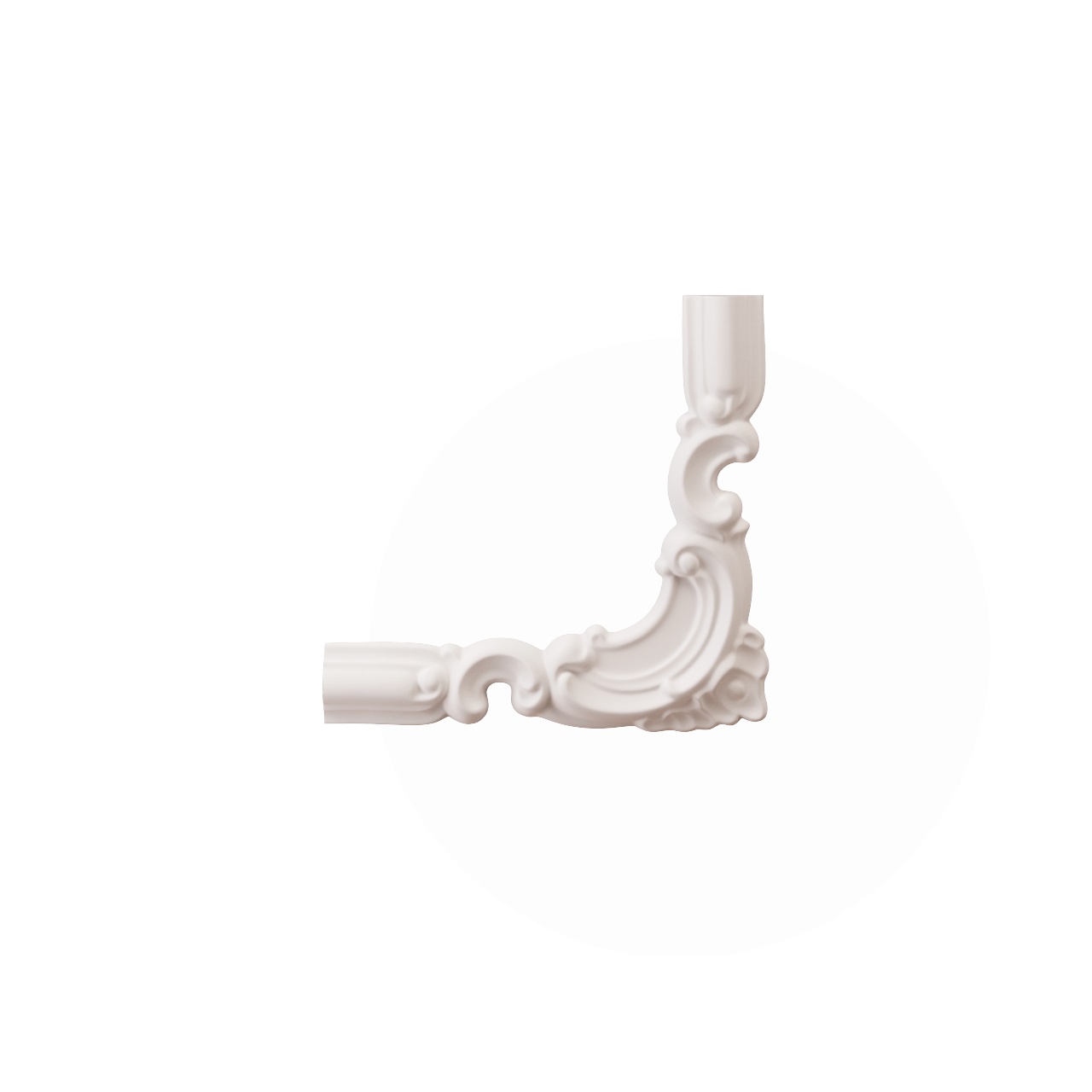 Chenar decorativ din poliuretan CR810BR - 20x1.8x19 cm