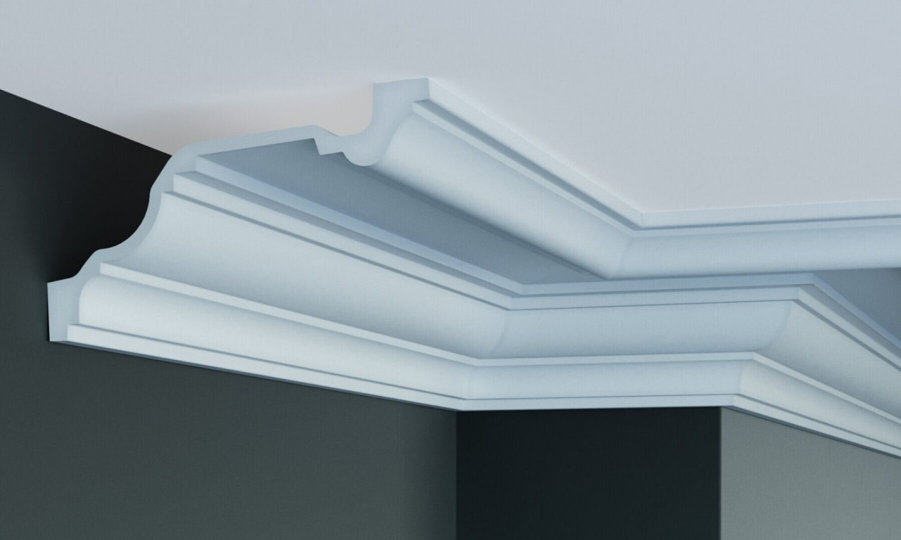 Cornisa decorativa din poliuretan P825 - 23x11x200 cm - 4 | YEO