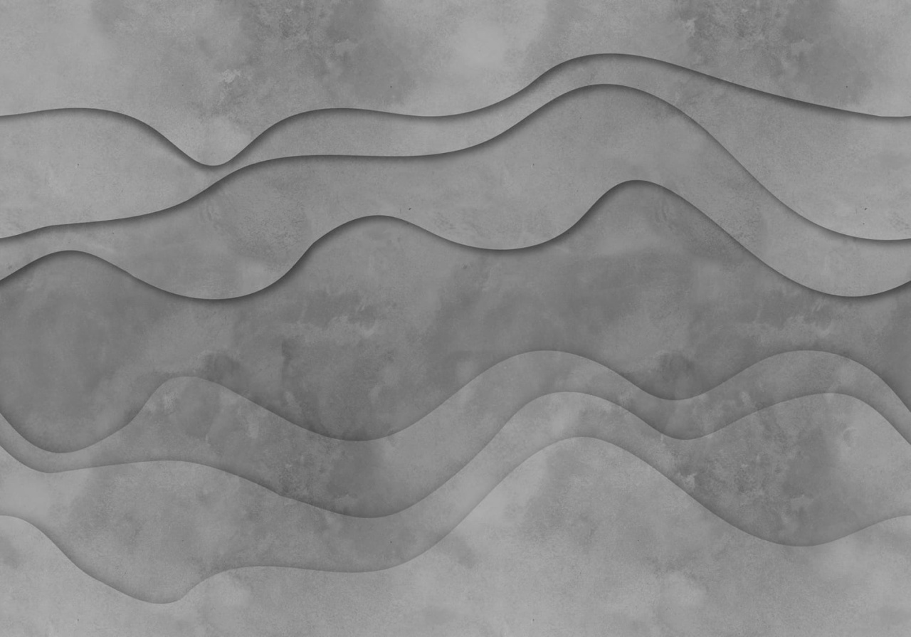Fototapet, 3D Wave, Grey, Rebel Walls - 2
