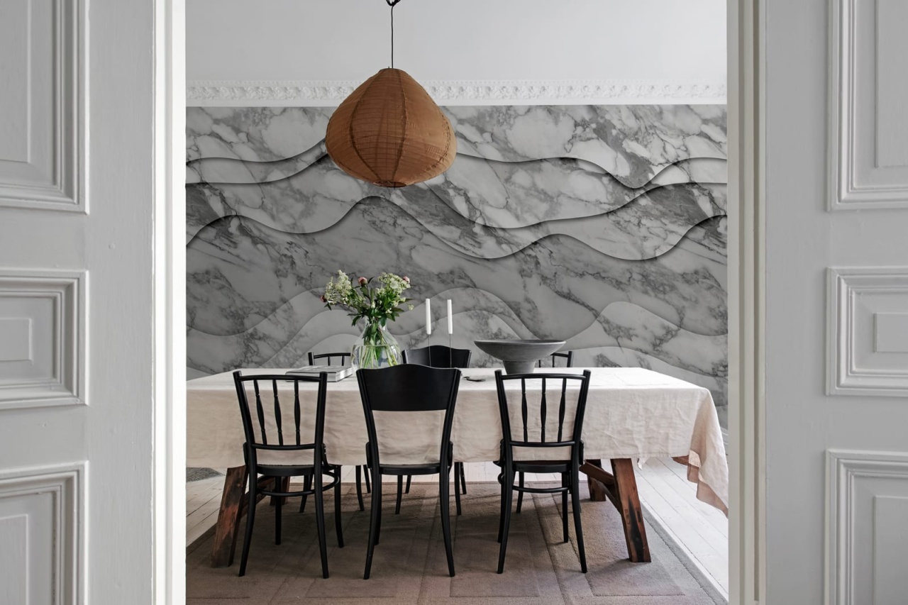 Fototapet, 3D Wave, Marble, Rebel Walls