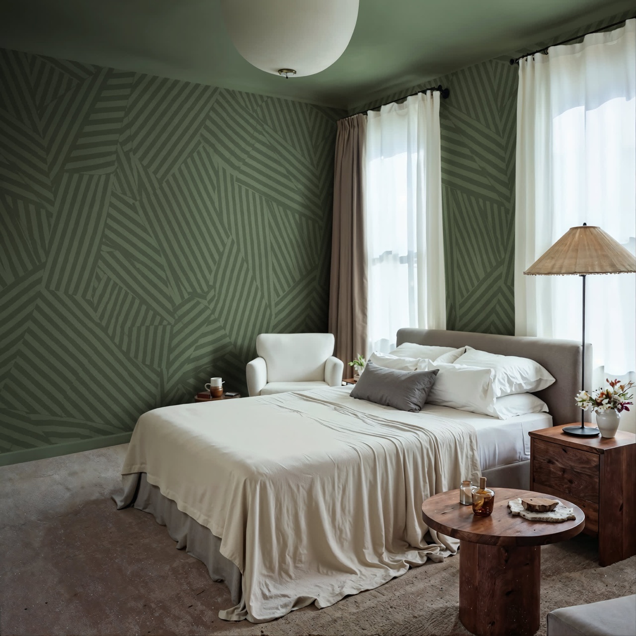 Fototapet, Abstract Weave, Green, Rebel Walls - 3