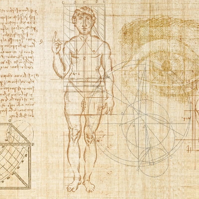 Fototapet Anatomy of numbers - personalizat, VLAdiLA - 2