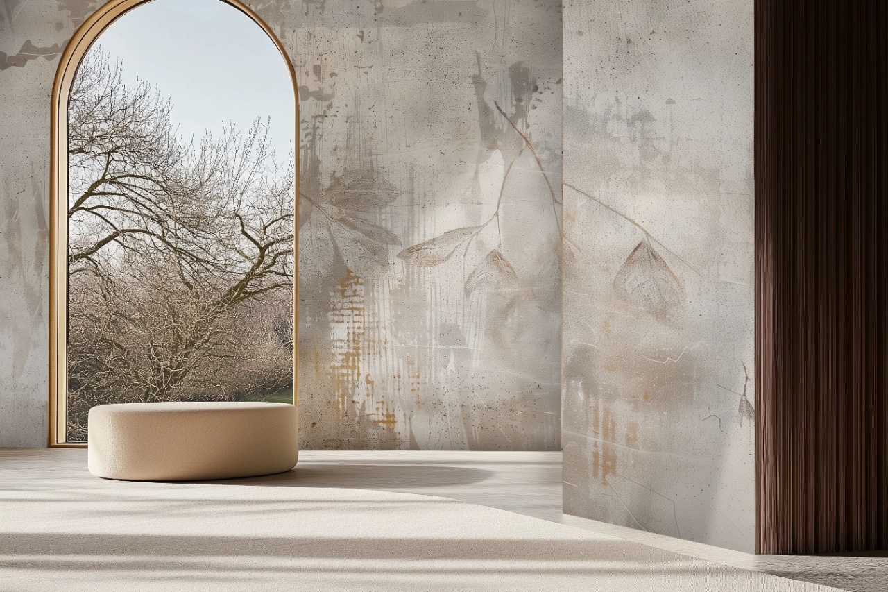 Fototapet Artistic Marron et Beige Trace Rêve MT204 - 2