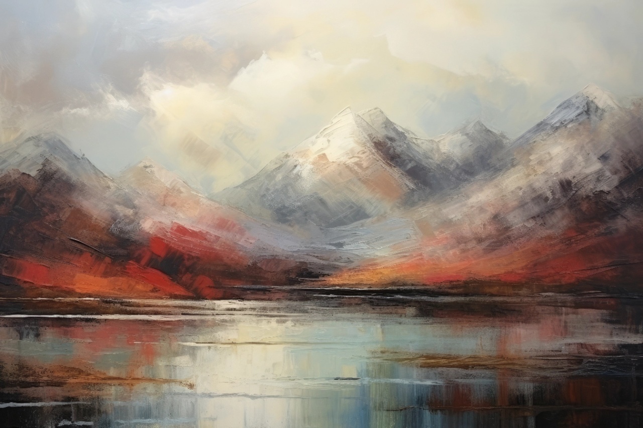 Fototapet Artistic Montagne et Ciel Paysage Rêve MP112