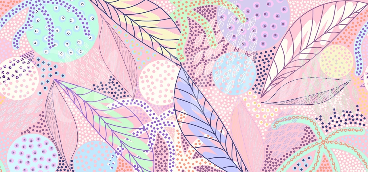 Fototapet, Artsy Leafs, Pink, Rebel Walls - 2