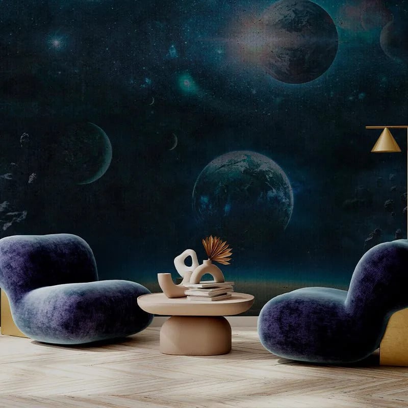 Fototapet Blue Universe - personalizat, VLAdiLA - 3