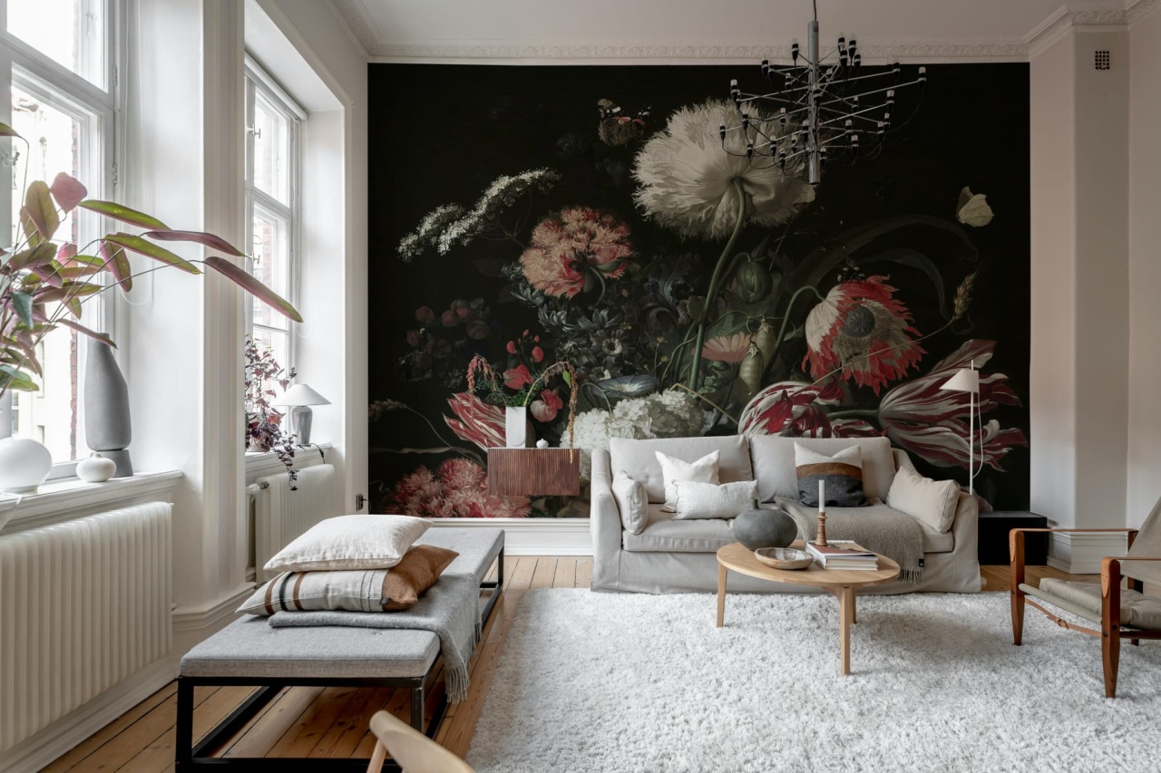 Fototapet, Bold Bouquet, Pink, Rebel Walls