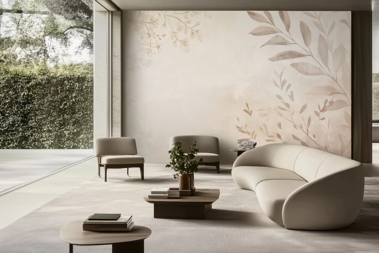 Fototapet Botanic Beige Naturel Canoppe Rêve BNC200 — imaginea 2