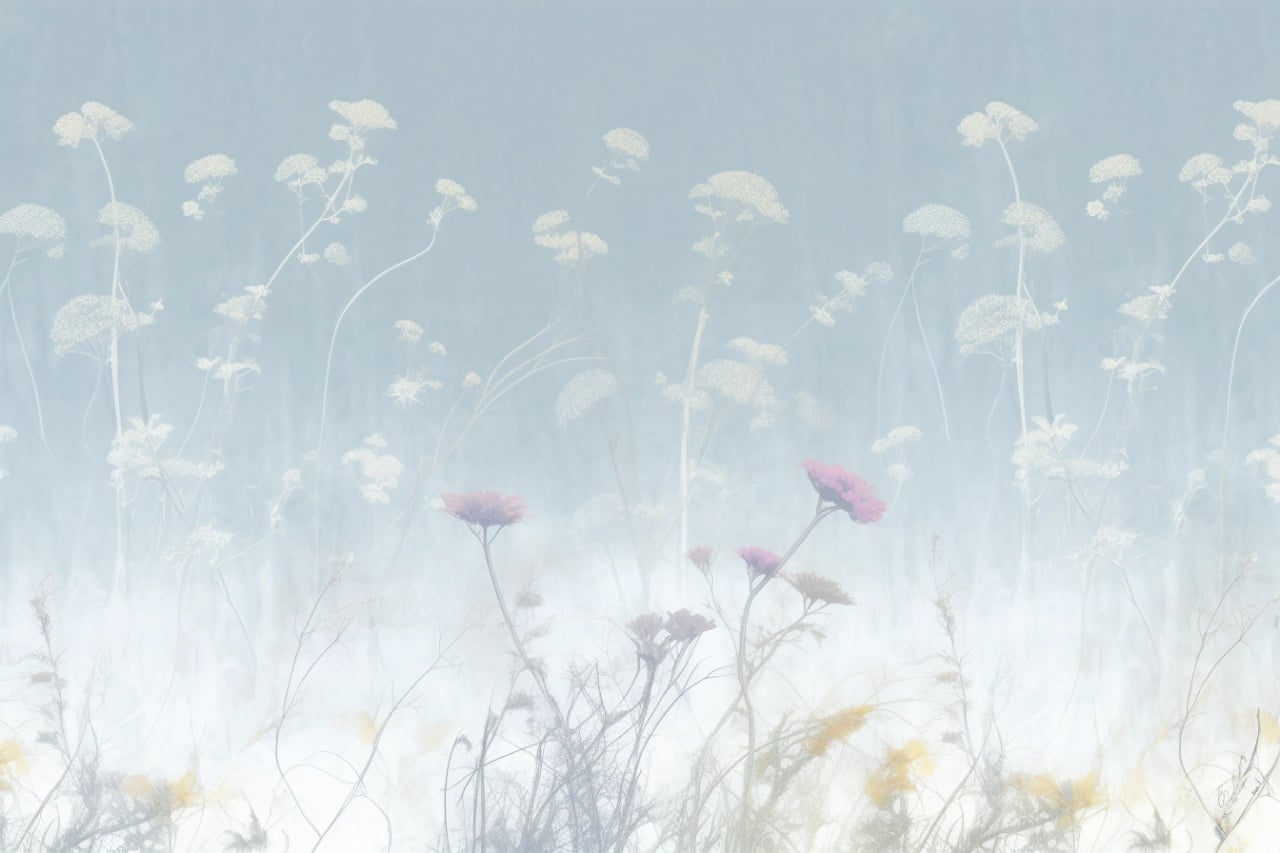 Fototapet Botanic Serenite Praire du matin Rêve SP109