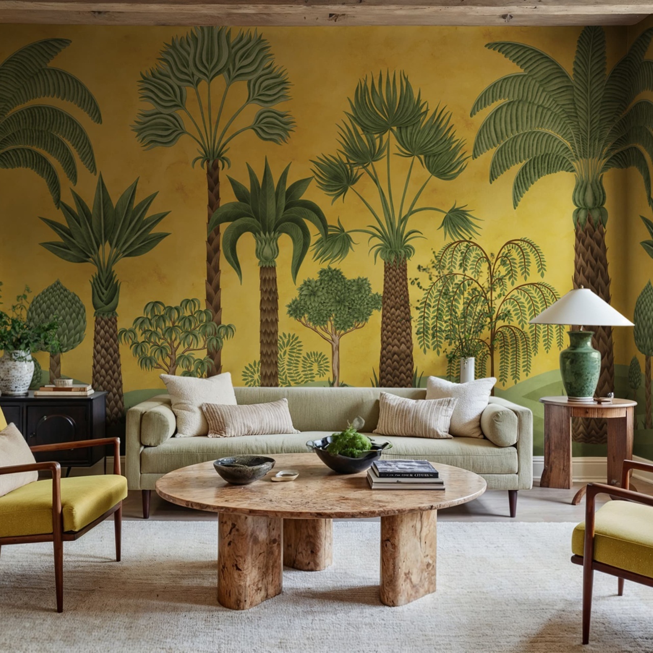 Fototapet, Botanical Bliss, Yellow, Rebel Walls - 3