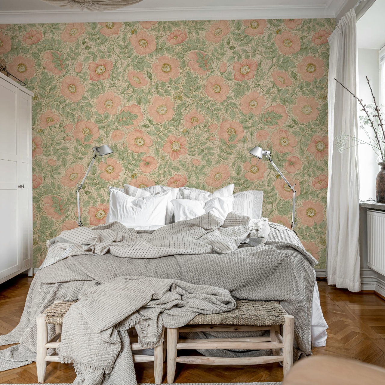 Fototapet, Briar Bloom, Pink, Rebel Walls - 3