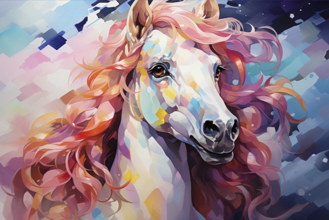 Fototapet copii, Colorful horse 007 — imaginea 2