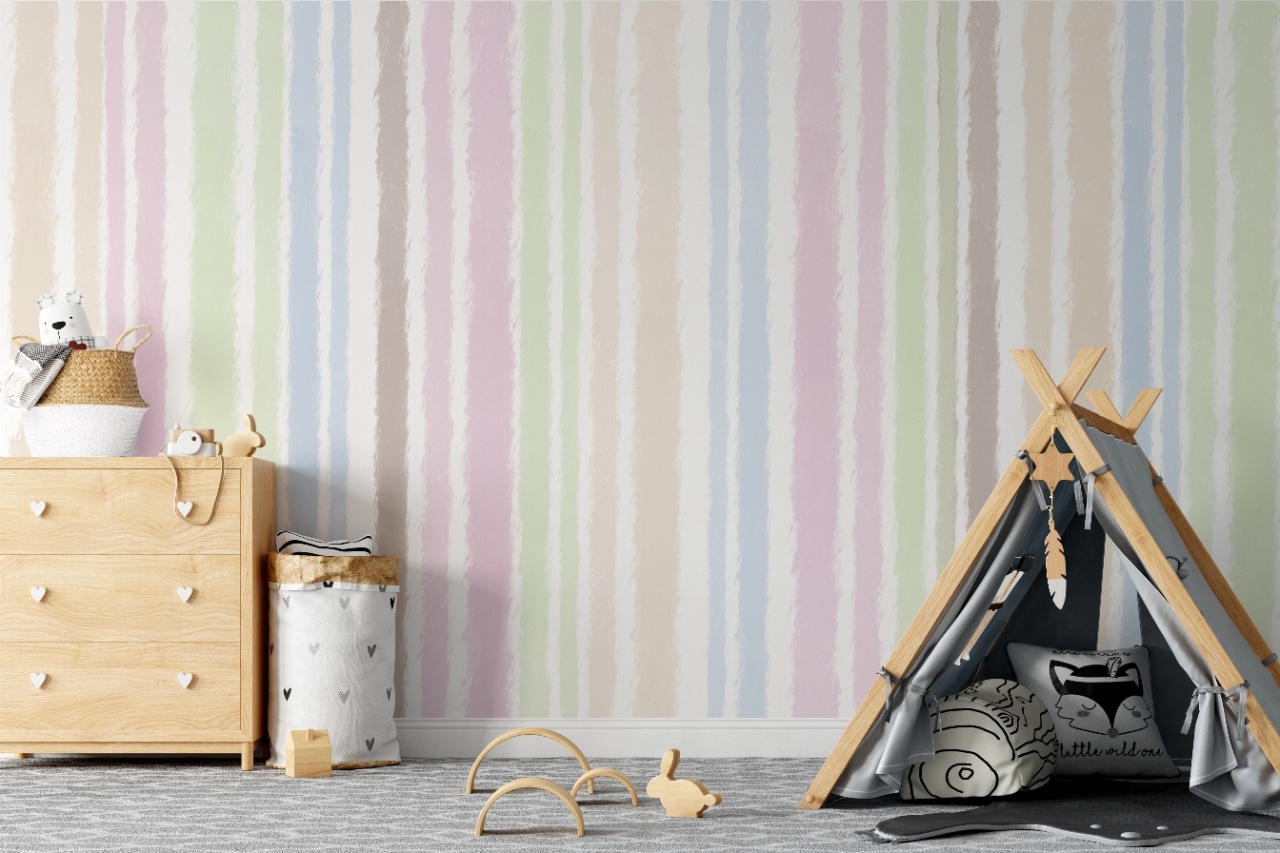 Fototapet copii, Rainbow Stripes 003