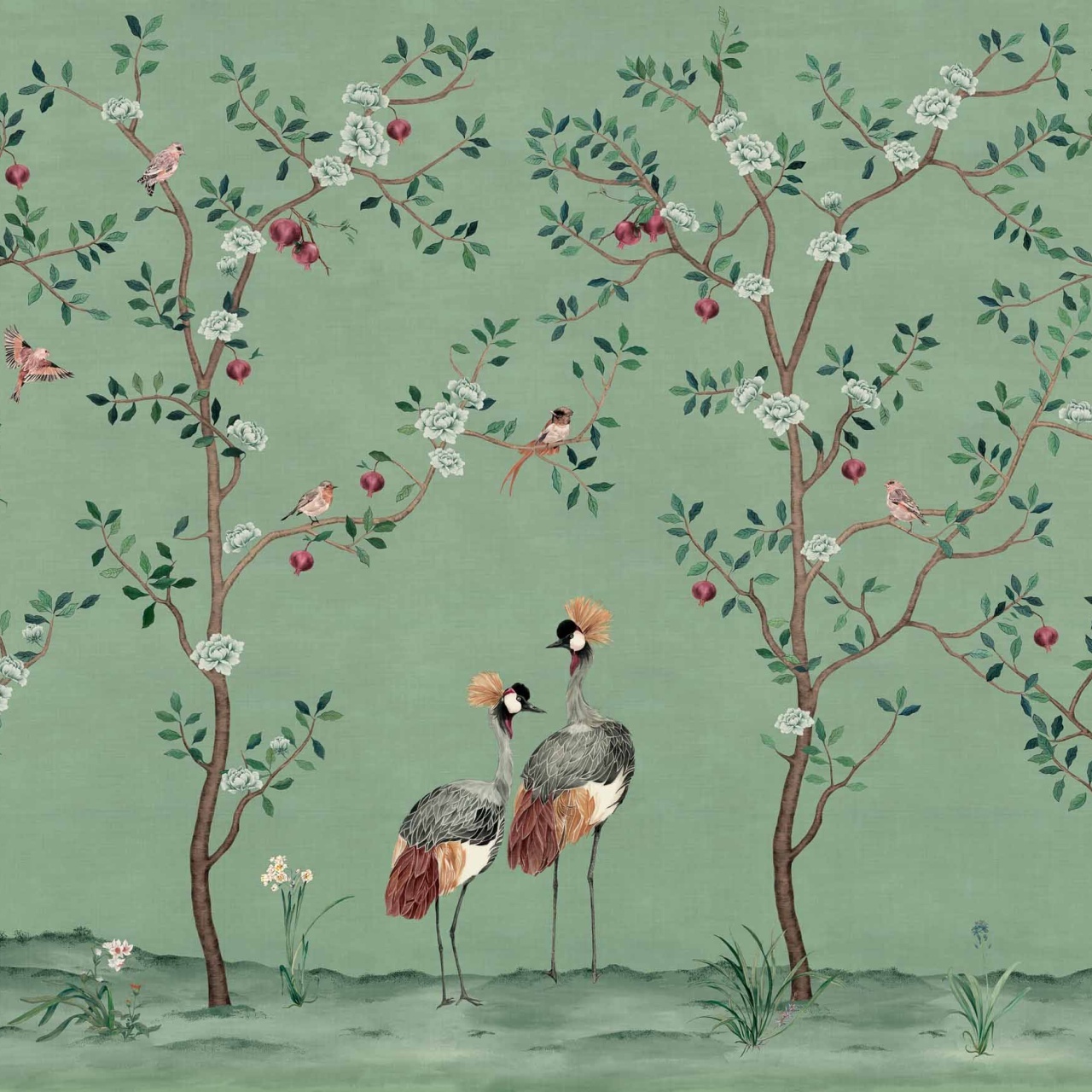 Fototapet Crowned Crane, Turquoise, Coordonne - 2