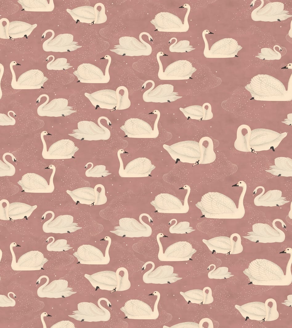 Fototapet, Cygne, Rose, Rebel Walls - 2