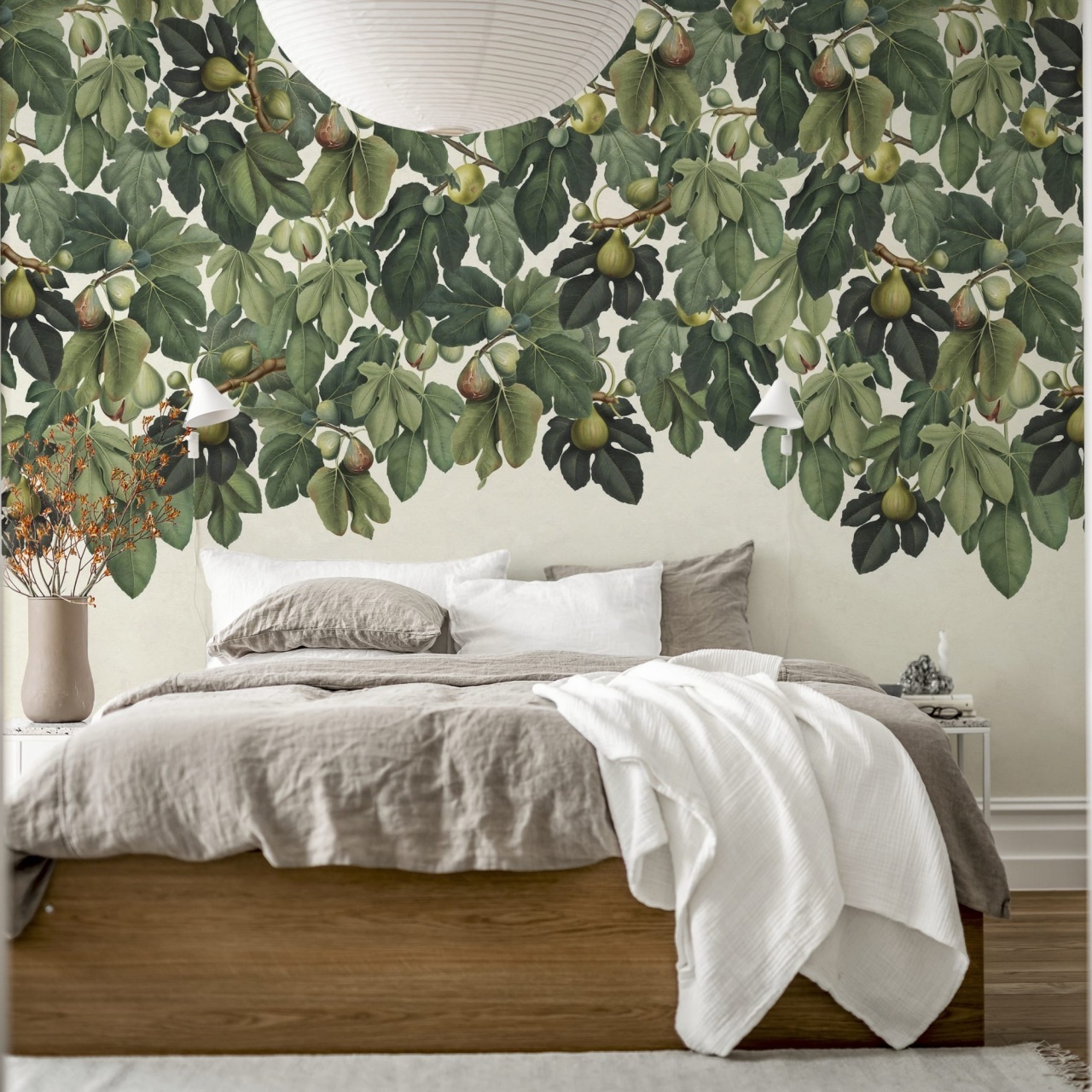 Fototapet, Dangling Figs, Green, Rebel Walls