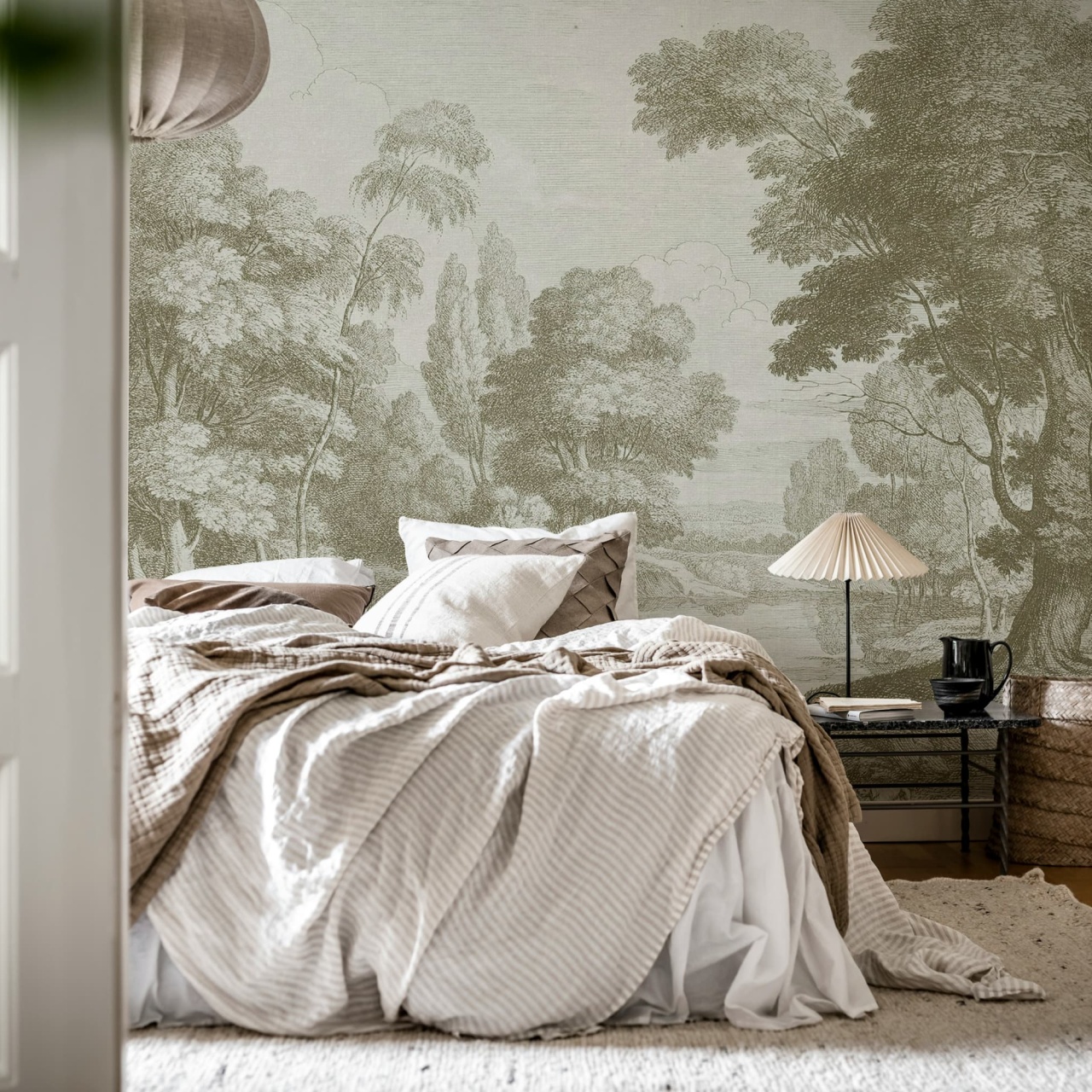 Fototapet, Etching Park, Beige, Rebel Walls - 3