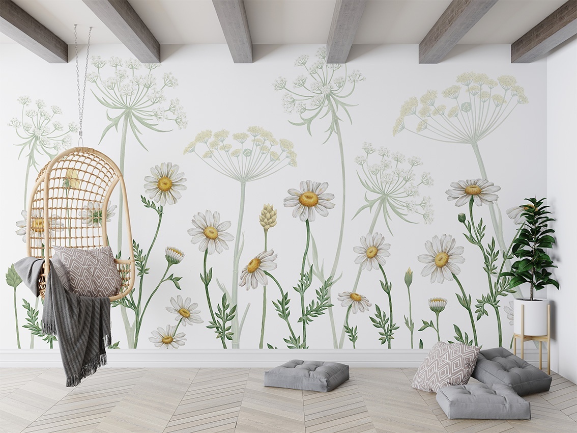 Fototapet Field of Daisies, Kikki Belle - 3