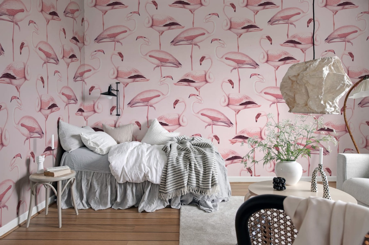 Fototapet, Flamingos, Bubblegum, Rebel Walls