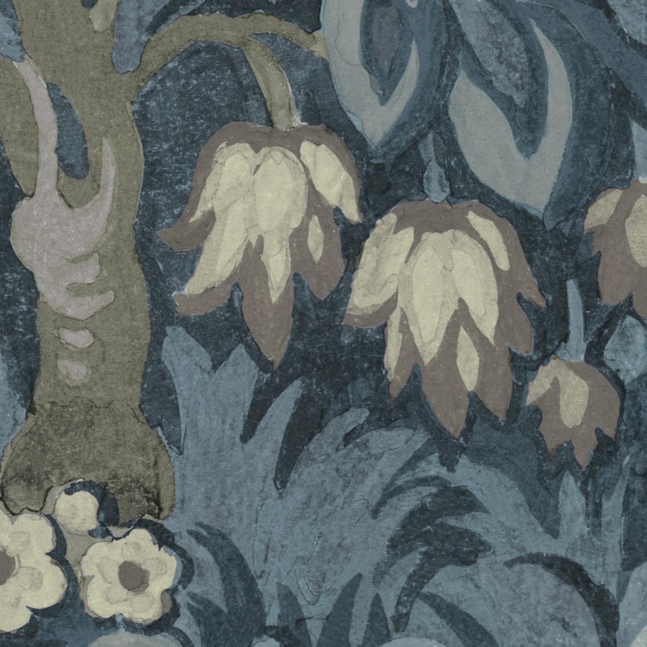 Fototapet, Flower Tree, Blue, Rebel Walls - 4