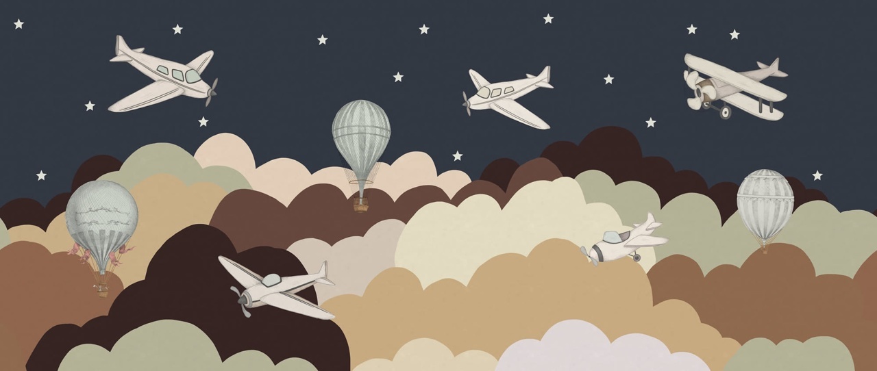 Fototapet, Fly Away, Brown, Rebel Walls - 2