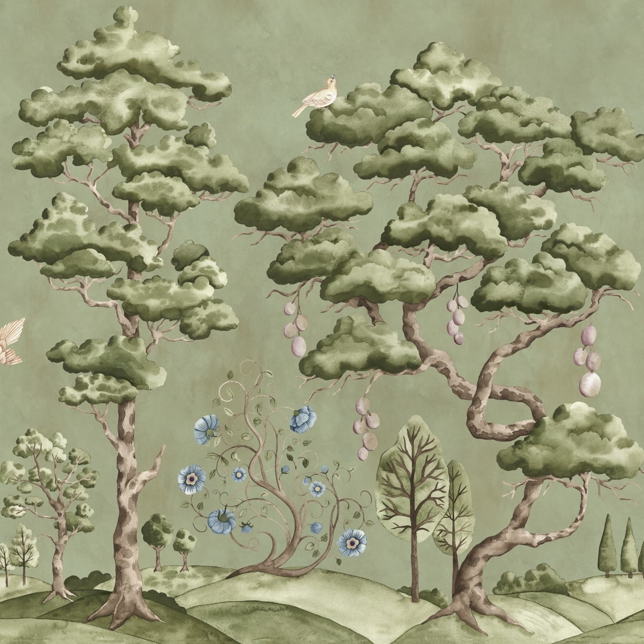 Fototapet, Forest Poem, Green, Rebel Walls - 2