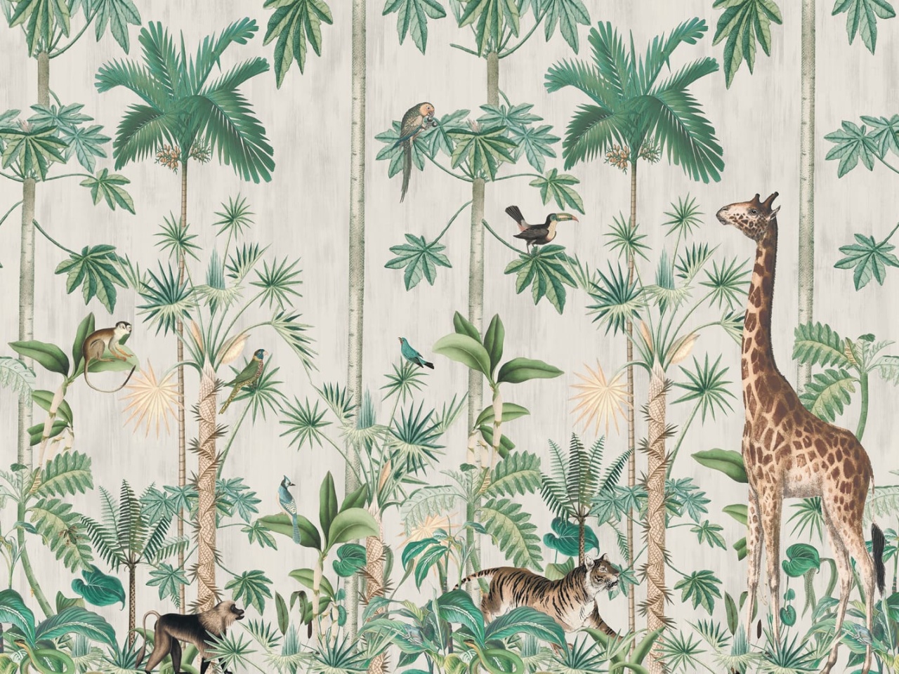Fototapet, Giraffe's Stroll, Rebel Walls - 2