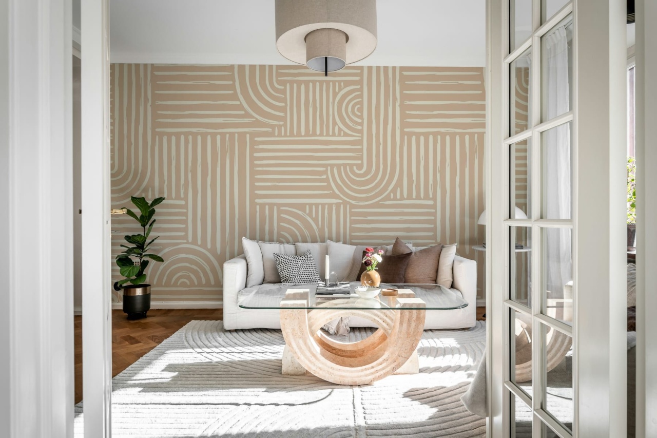 Fototapet, Graphic Vaults, Beige, Rebel Walls