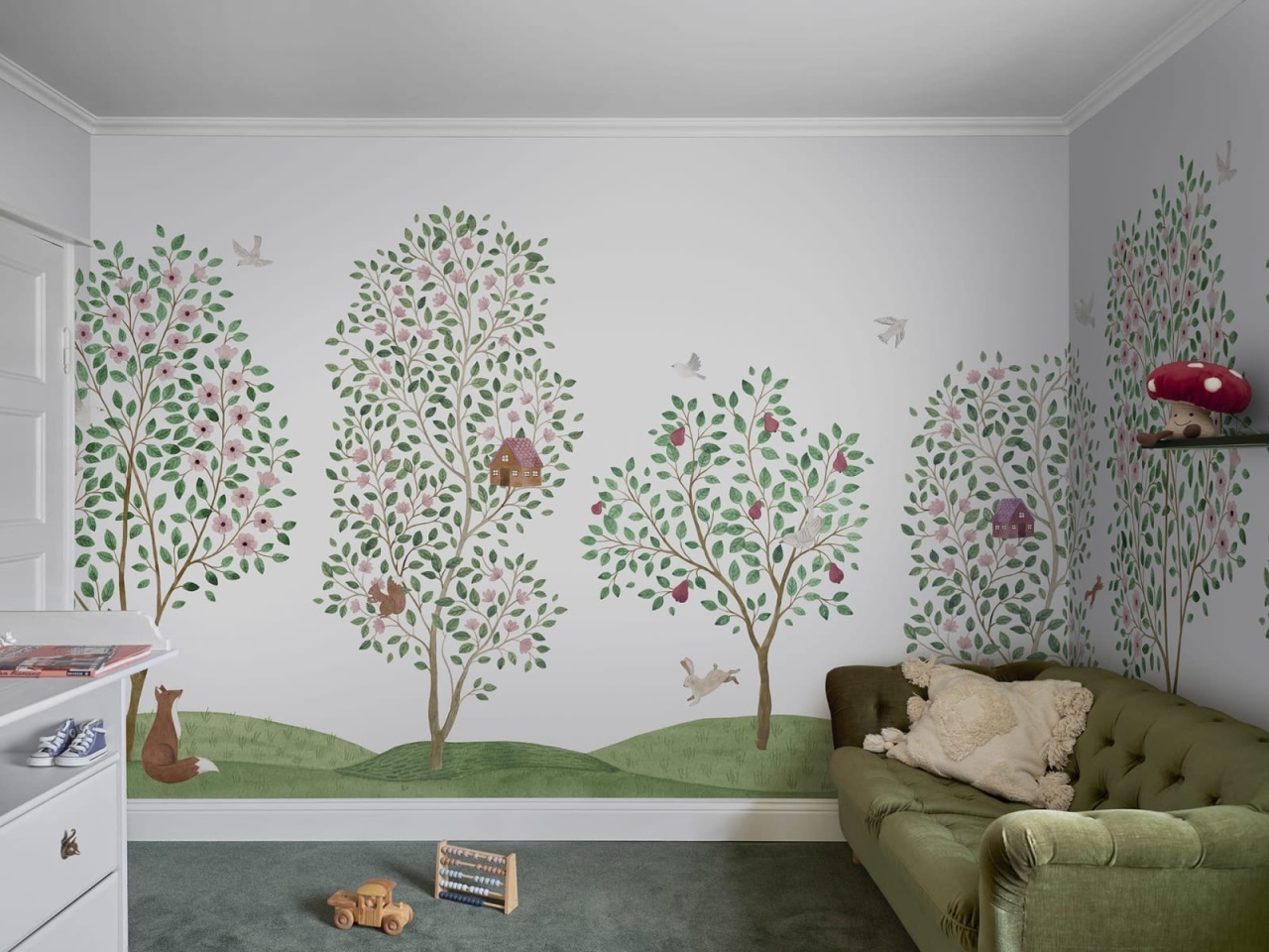 Fototapet, Happy Haven, White, Rebel Walls - 3