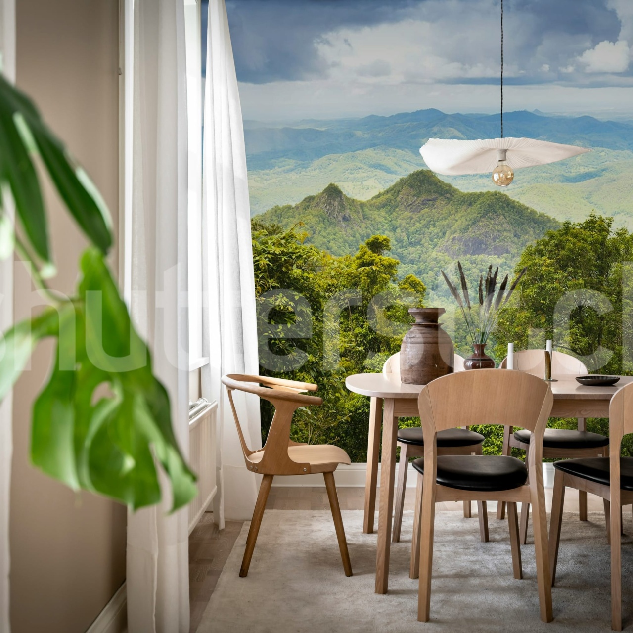 Fototapet, High Mountains, Green, Rebel Walls - 3
