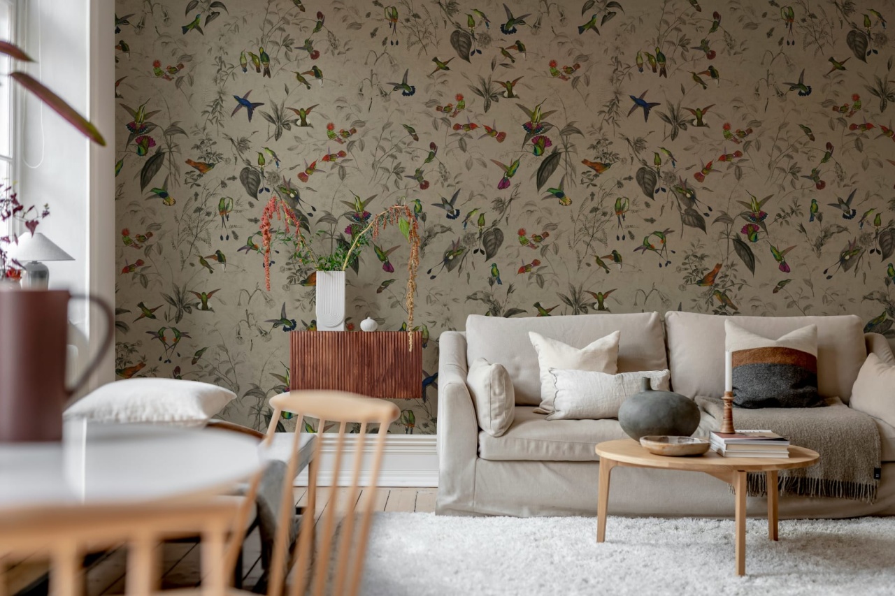 Fototapet, Hummingbird, Beige, Rebel Walls