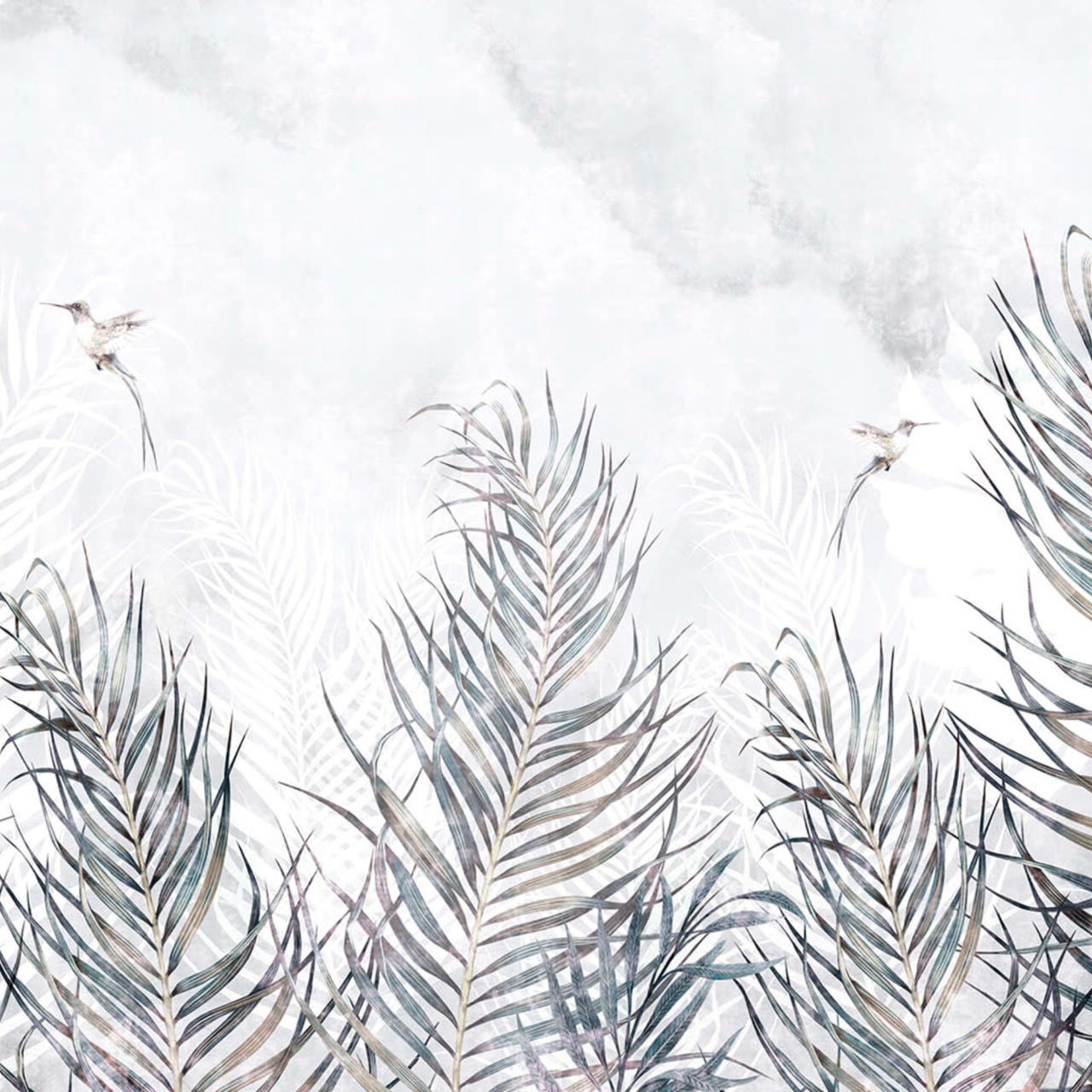Fototapet, Hummingbird Leafs, Rebel Walls - 2
