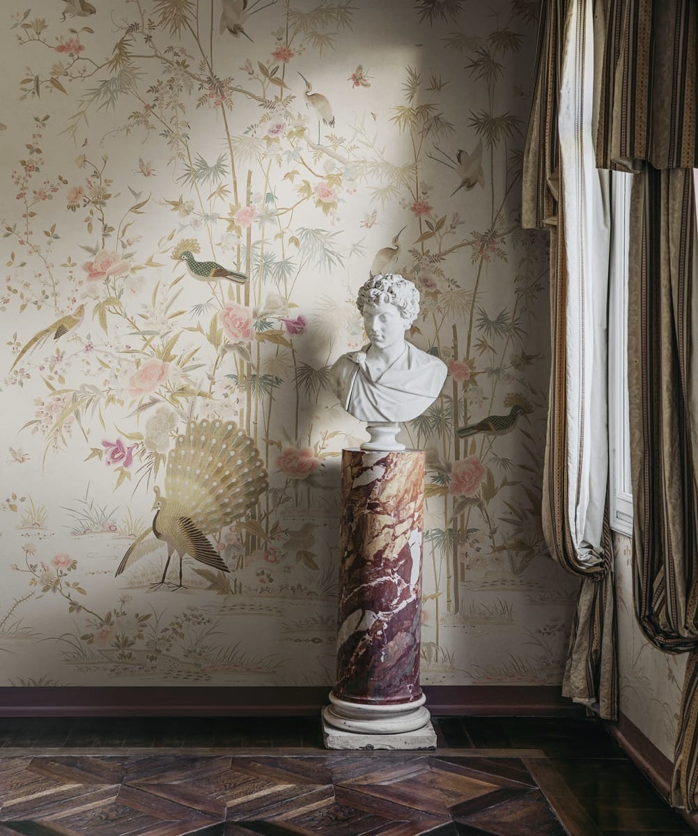 Fototapet lavabil, Chinoiserie Garden, Eggshell, Sandberg - 4