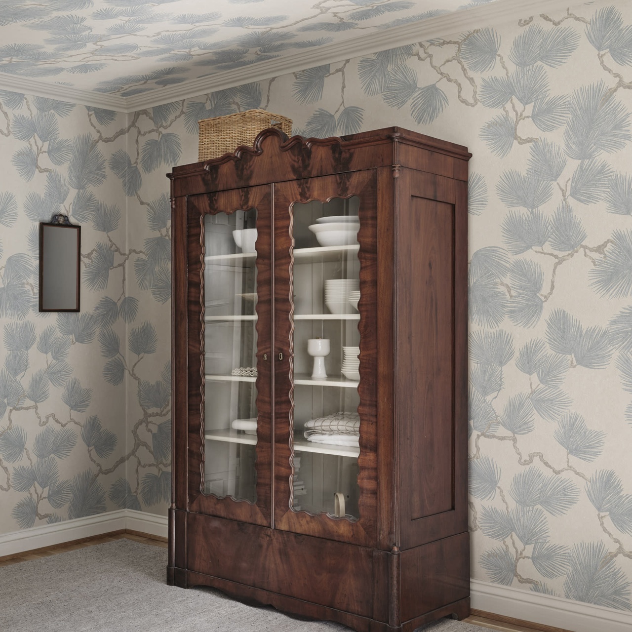 Fototapet lavabil, Pine Mural, Misty Blue, Sandberg