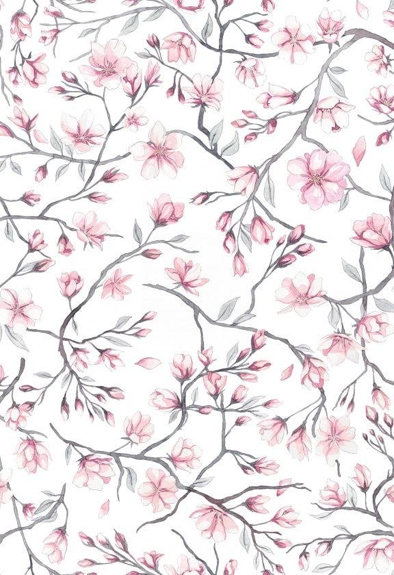 Fototapet lavabil, Sakura Sky Pink, Sandberg — imaginea 2